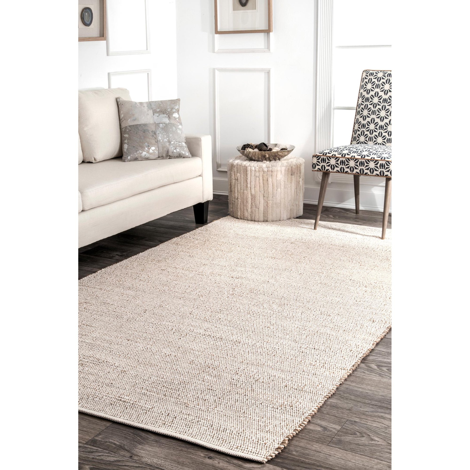 nuLOOM Handwoven Solid Elfriede Rug Area Rug | Walmart (US)