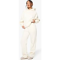 Womens Minimal Waistband Straight Leg Jogger - Cream - Xl | boohoo (US & Canada)