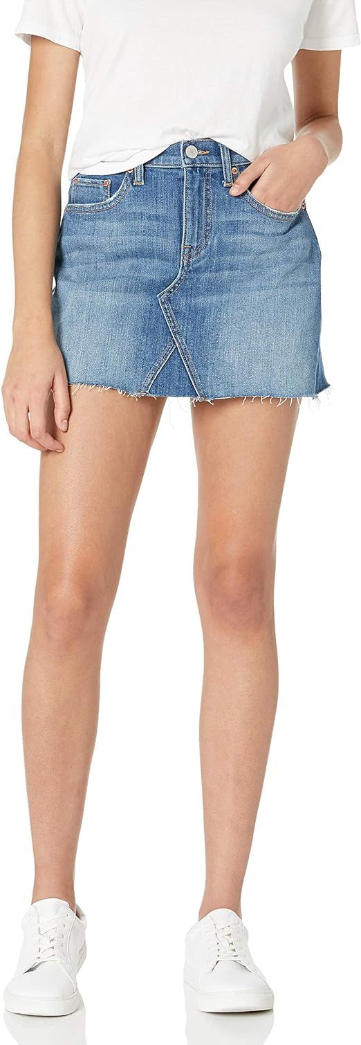 The Drop Women's Rosemore Deconstructed Denim Mini Skirt | Amazon (US)