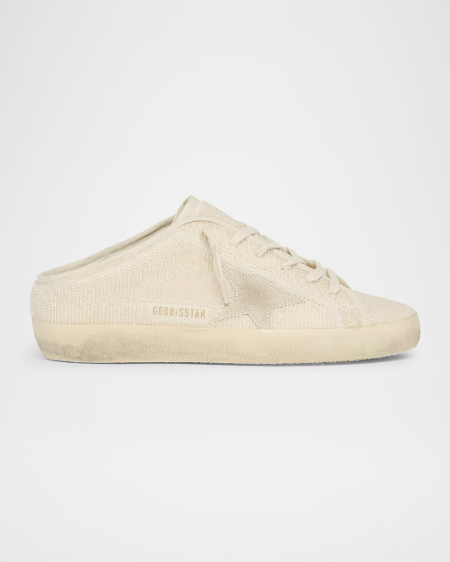 Golden Goose Super-Star Sabot Beaded Suede Slide Sneakers | Neiman Marcus
