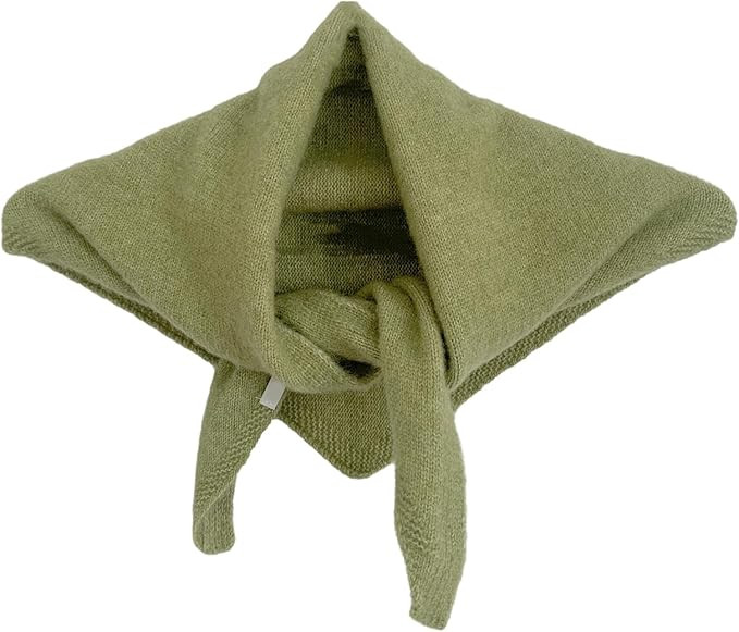 Wendyfull Triangle Scarf for Women Knitted Wool Headscarf Cashmere Feel Y2K Downtown Girl Aesthet... | Amazon (US)