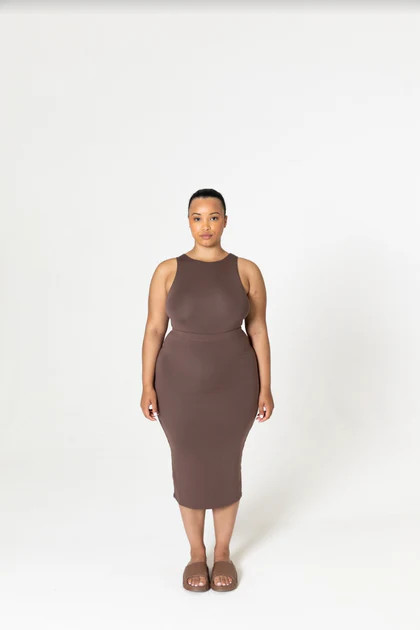 365 BODYCON MAXI SKIRT - MOCHA | TALA (UK)