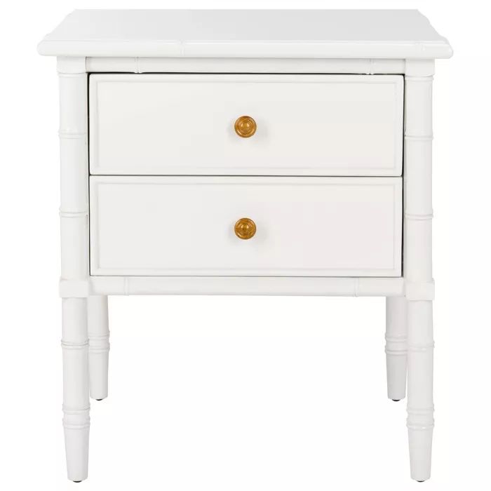 Mina 2 Drawer Coastal Nightstand - Safavieh | Target