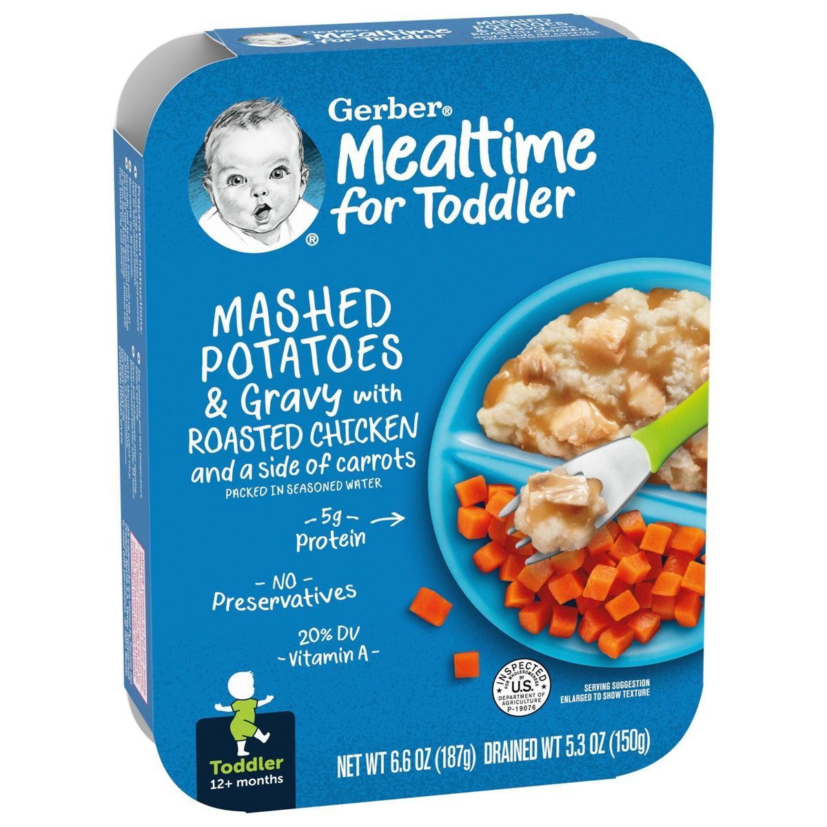 Gerber Lil' Entrees Mashed Potatoes & Gravy with Roasted Chicken and Carrots Baby Meals - 6.6oz | Target