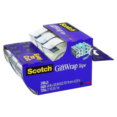 Scotch Gift Wrap Tape with Dispensers 3pk | Target