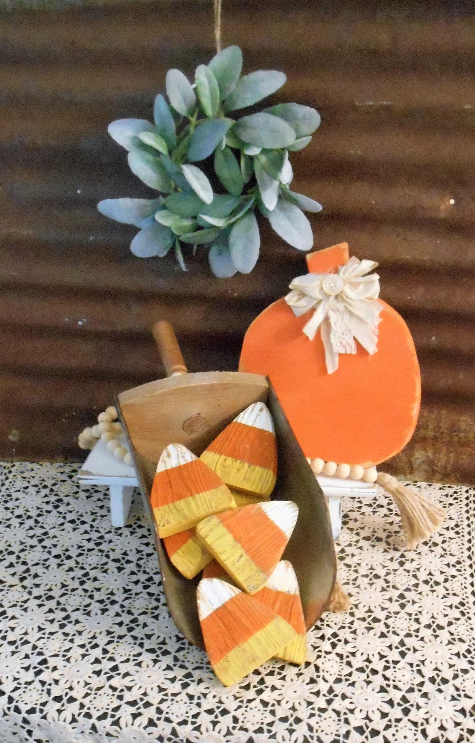 Wood Candy Corn Bowl Fillers, Rustic Candy Corn, Farmhouse Fall Decor, Rustic Fall Decor, Fall Po... | Etsy (US)