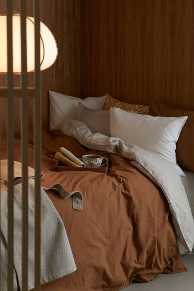 King/Queen Cotton Duvet Cover Set | H&M (US + CA)