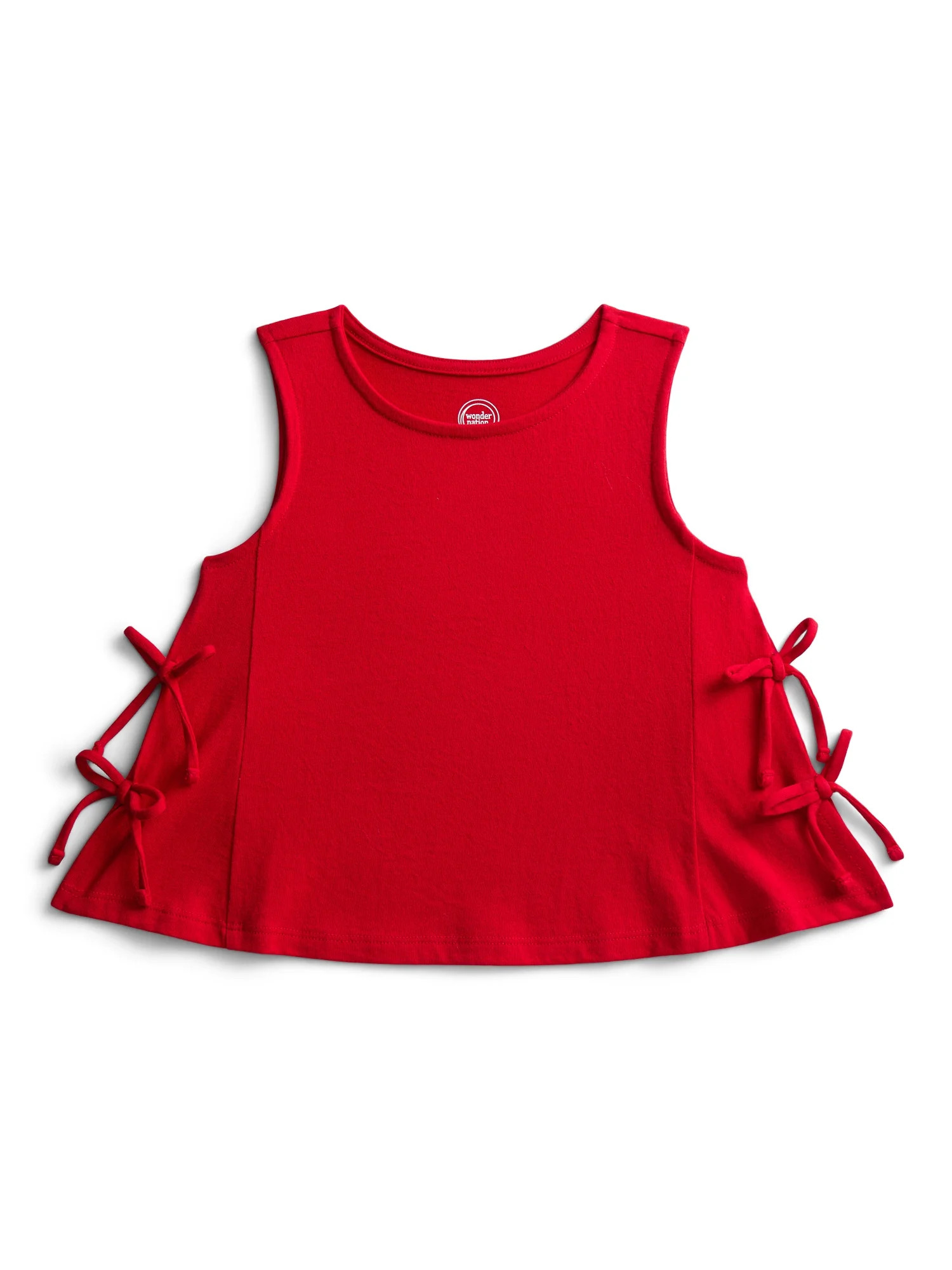 Wonder Nation Girls Fashion Bow Tank Top, Sizes 4-18 & Plus | Walmart (US)