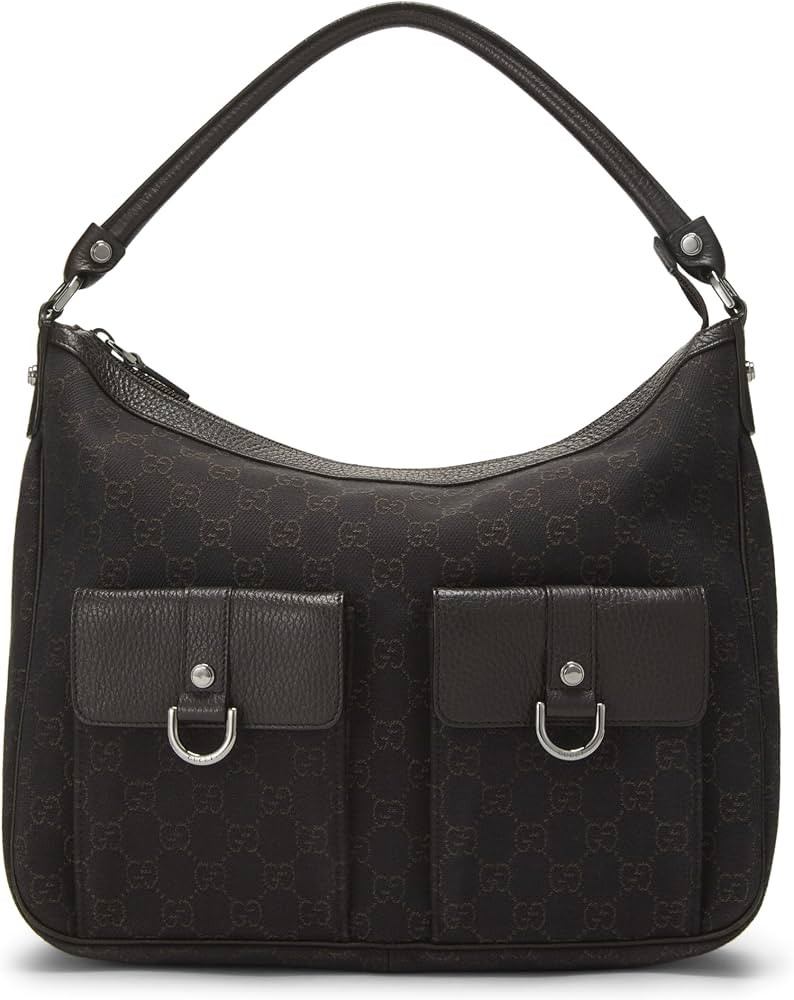 Amazon.com: Gucci, Pre-Loved Brown GG Denim Abbey Zip Tote, Brown : Luxury Stores | Amazon (US)