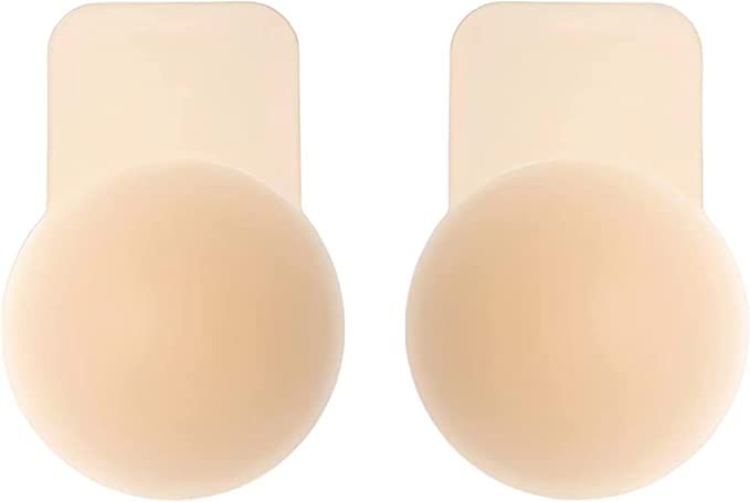 Added Lift Silicone Nipple Covers Adhesive Bra Invisible Strapless Sticky Bra Petals Breast Lift ... | Amazon (US)