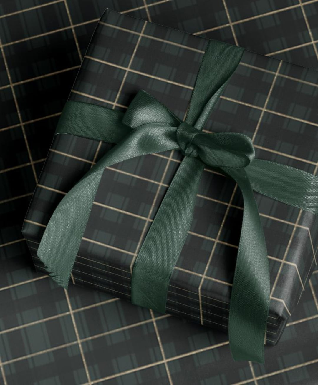 Tartan Wrapping Paper with Gold Accents, Stylish Gift Wrap for All Occasions, Christmas Wrapping ... | Etsy (US)