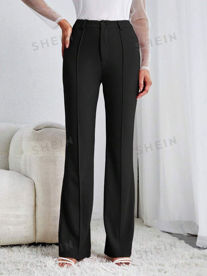 SHEIN Tall Solid Flare Leg Pants | SHEIN USA | SHEIN