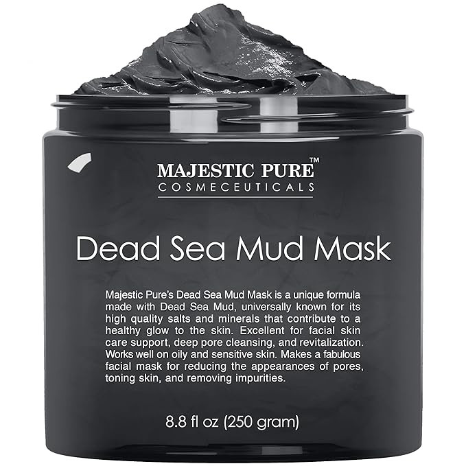 MAJESTIC PURE Dead Sea Mud Mask for Face and Body - Natural Skin Care for Women and Men - Best Fa... | Amazon (US)