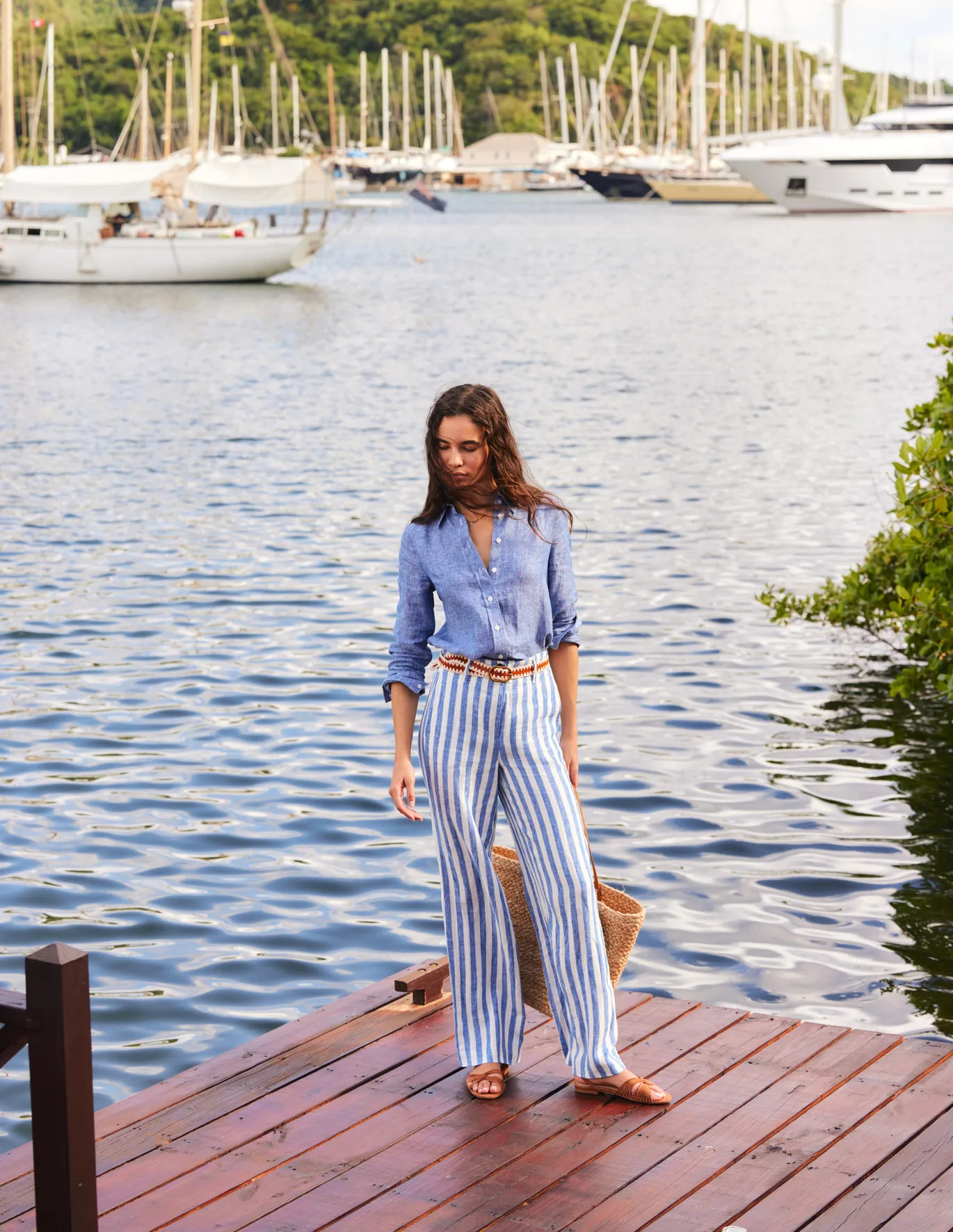 Westbourne Linen Trousers | Boden UK