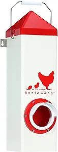 RentACoop 10lb High Rise BPA-Free Single-Port Chicken Feeder - Includes Anti-Roost Lid, Rain Hood... | Amazon (US)