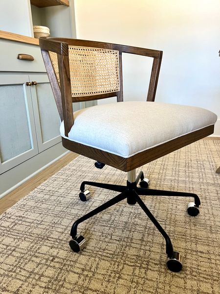 My favorite coastal cane back desk chair & neutral carpet perfect for a home office! My office pulls are from Amazon too! 

#LTKworkwear #LTKfamily #LTKhome