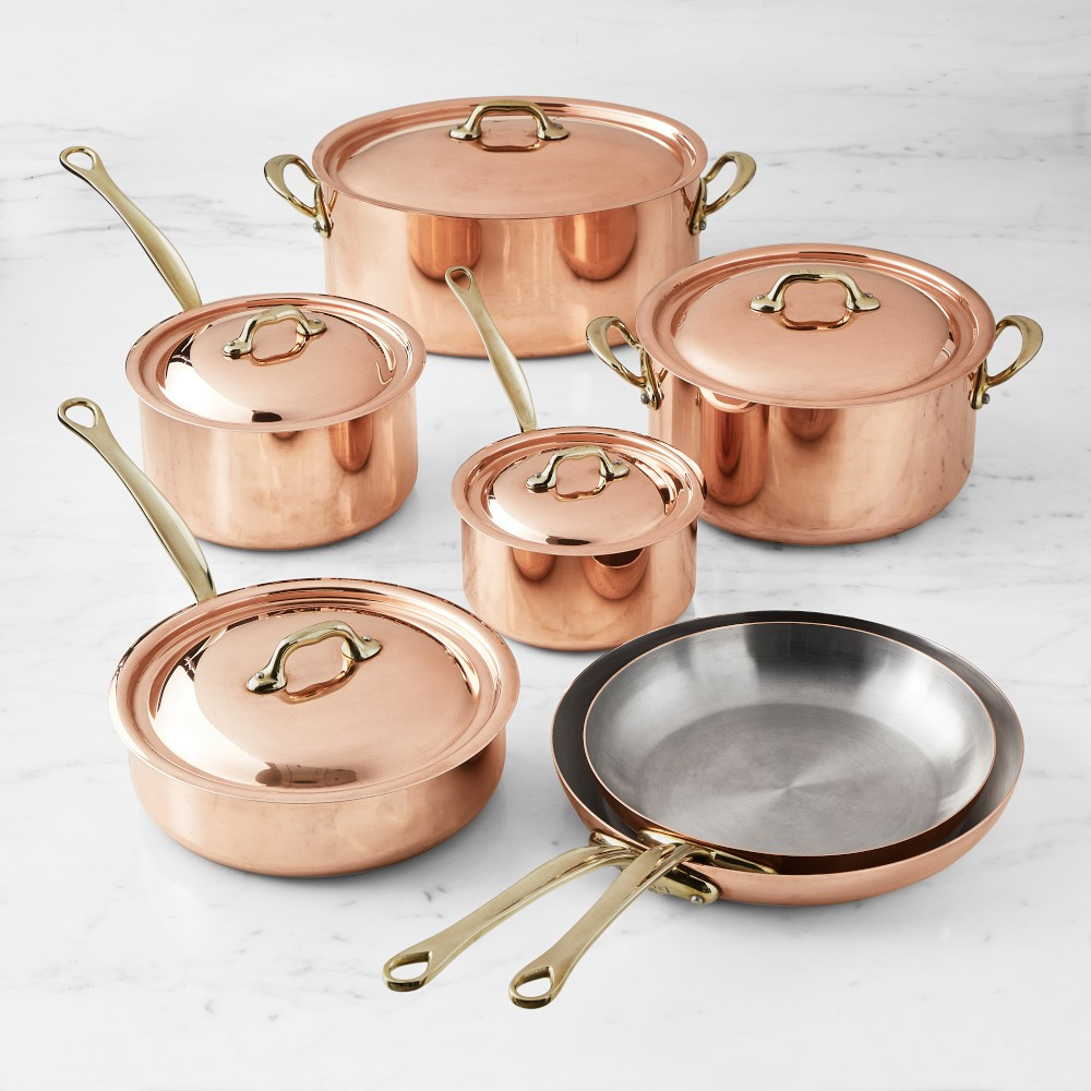 Mauviel M'150B Copper 12-Piece Cookware Set | Williams-Sonoma