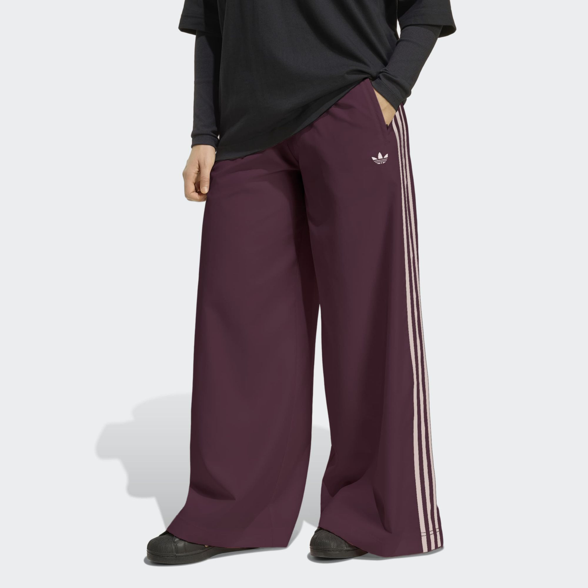 adidas Originals Women's Firebird Adilenium Track Pants, XL, Maroon/Sandy Pink | DICK'S Sporting Goods