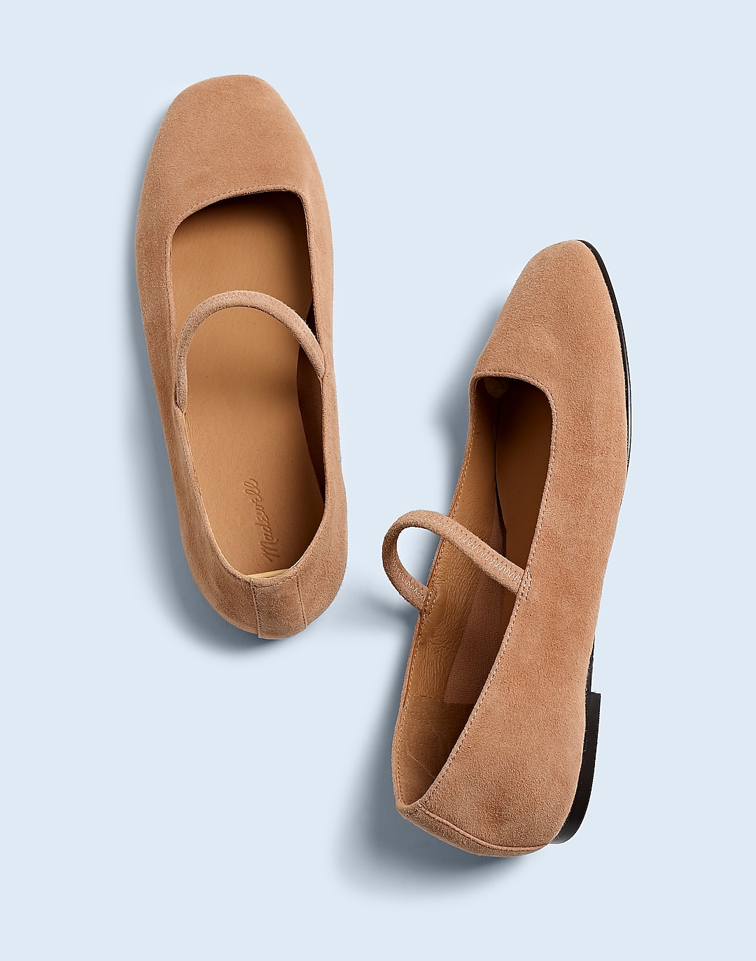 The Greta Ballet Flat in Suede | Madewell