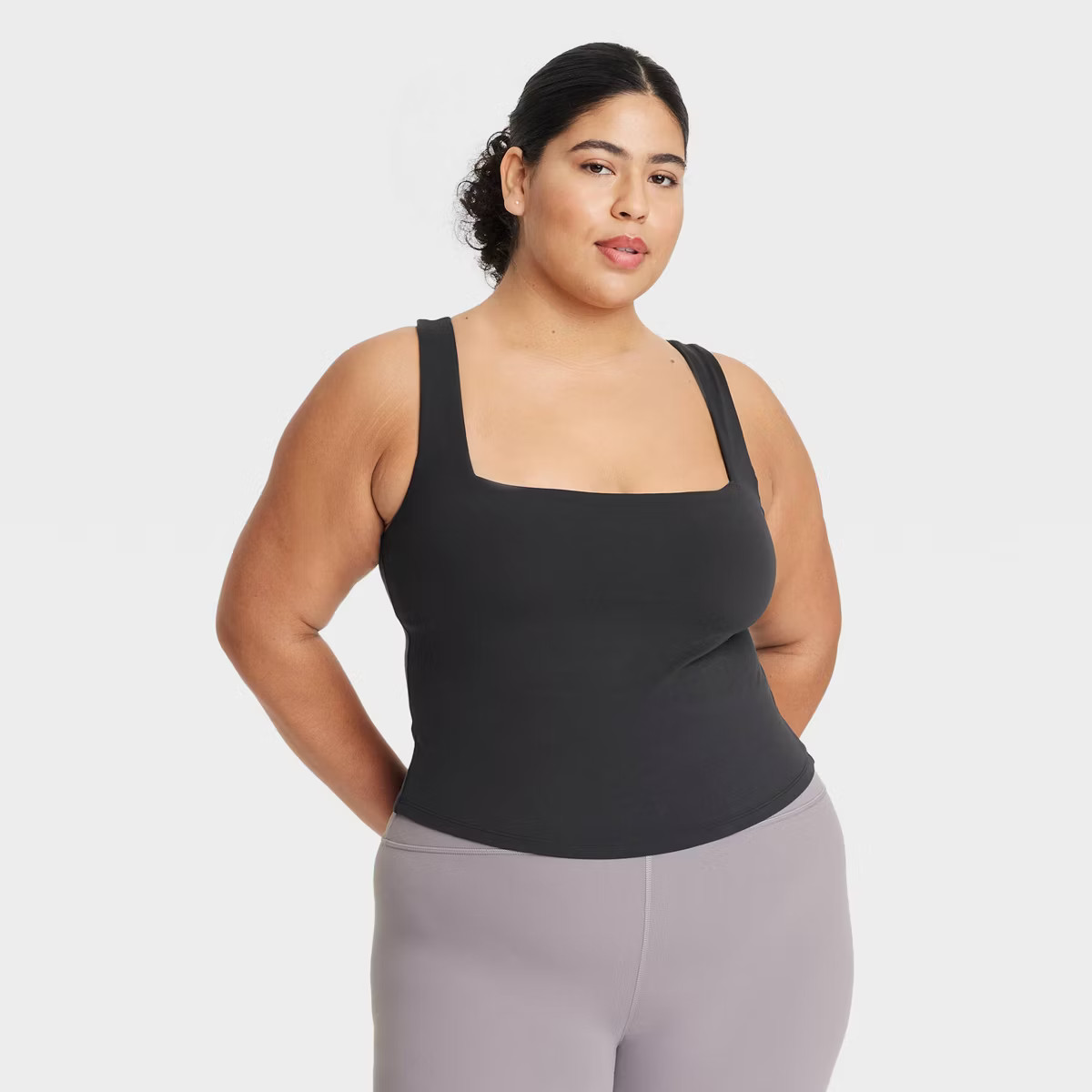 Women's Everyday Soft Square Neck Support Tank Top - All In Motion™ | Target