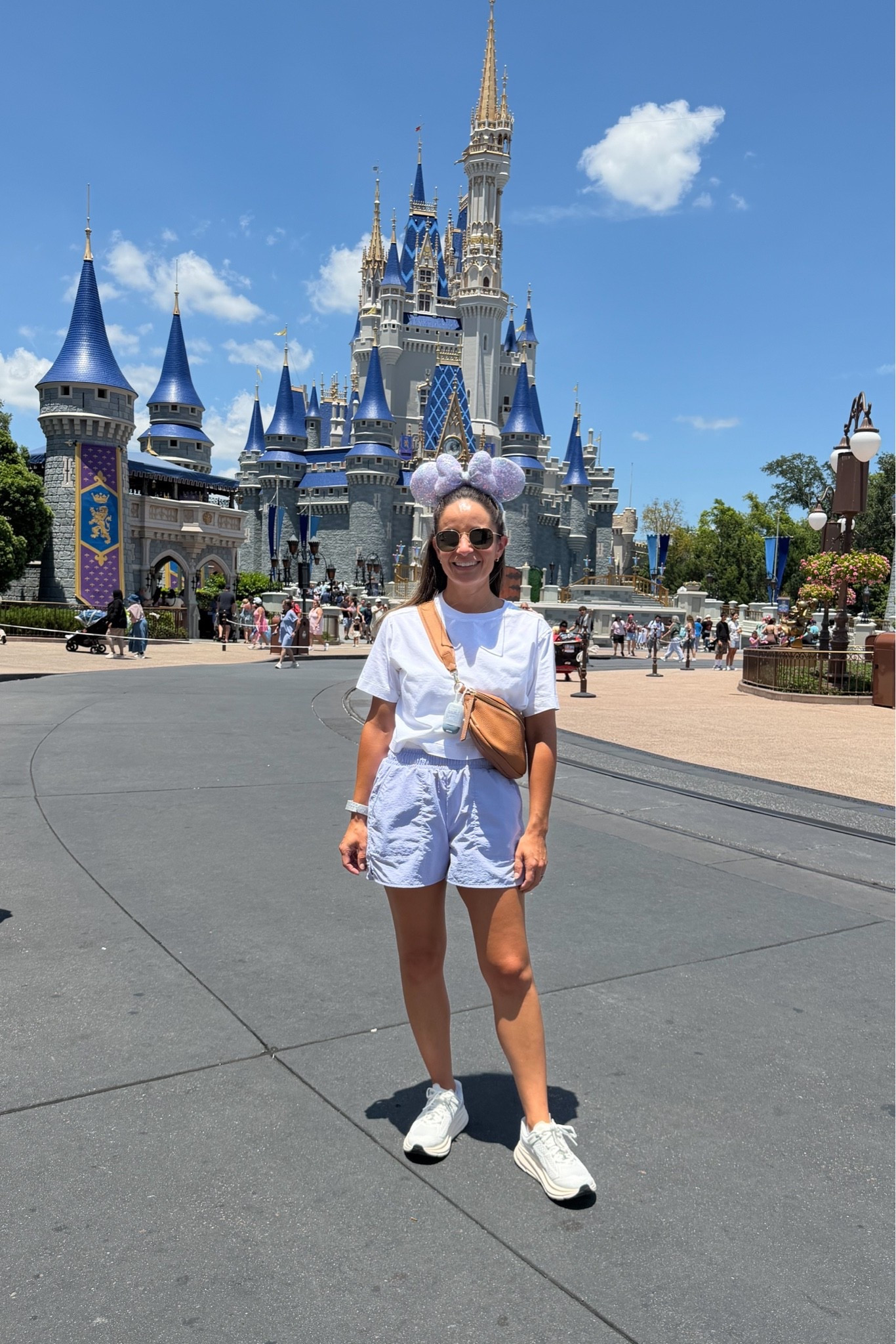 BRB living my best life 🩵

Shirt: xs 
Shorts: xxs 
Shoes: true to size - 10/10 recommend for heavy walking. They have even serving me well!

#LTKPetite