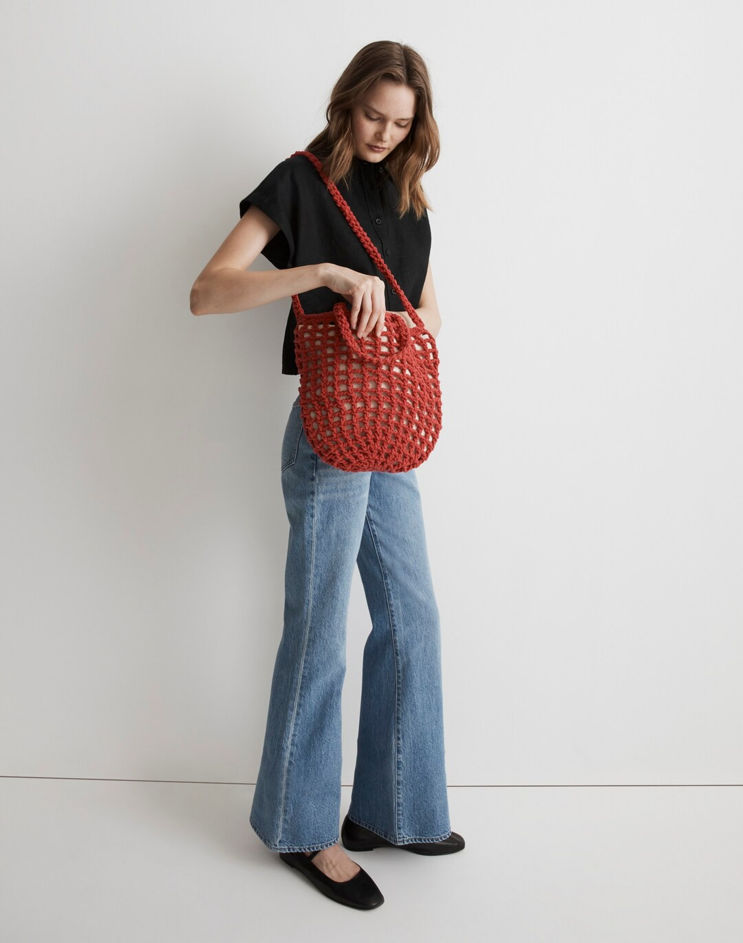 The Crocheted Shoulder Bag | Madewell