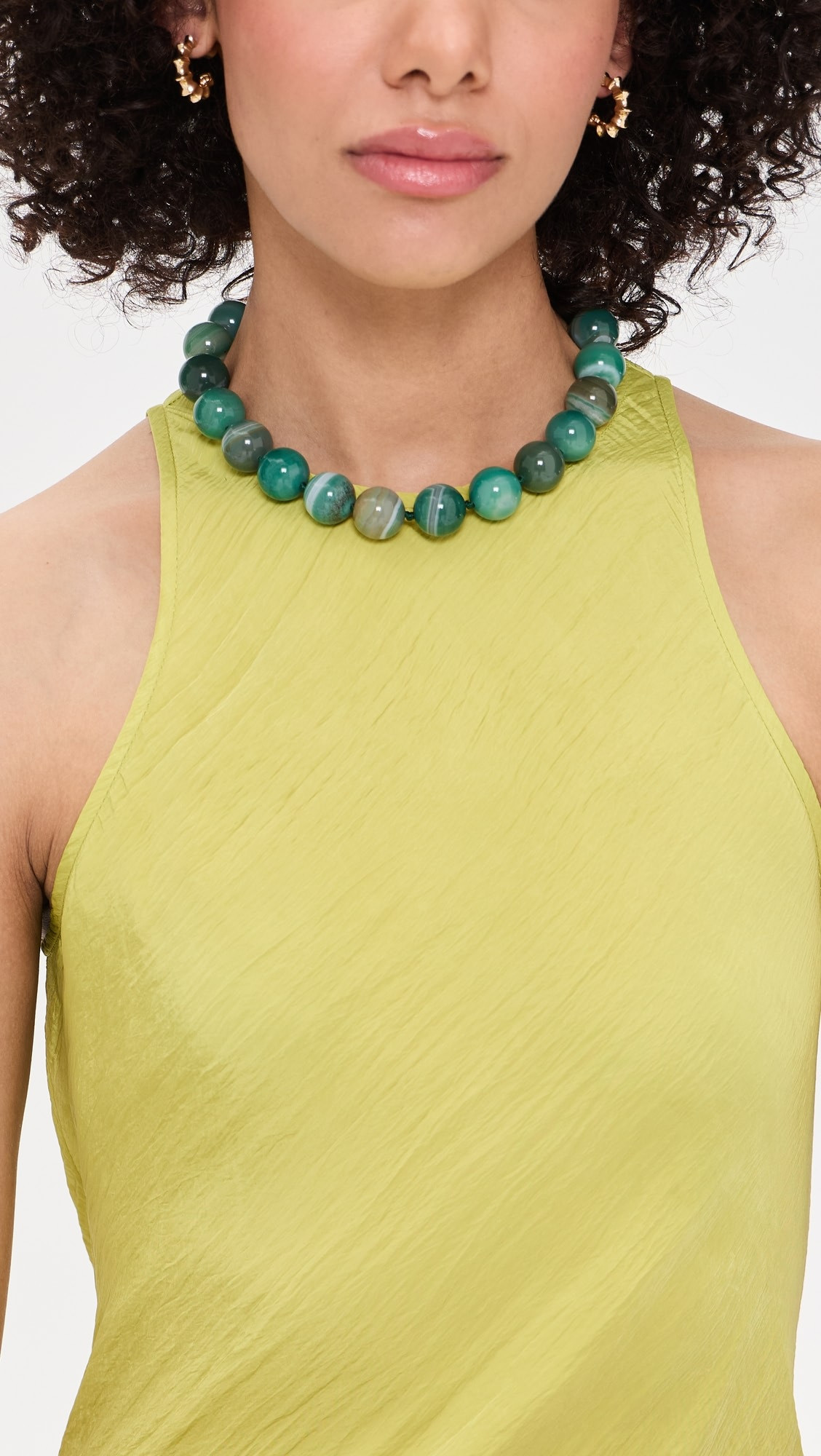 Oversized Stone Bead Choker Necklace | Shopbop