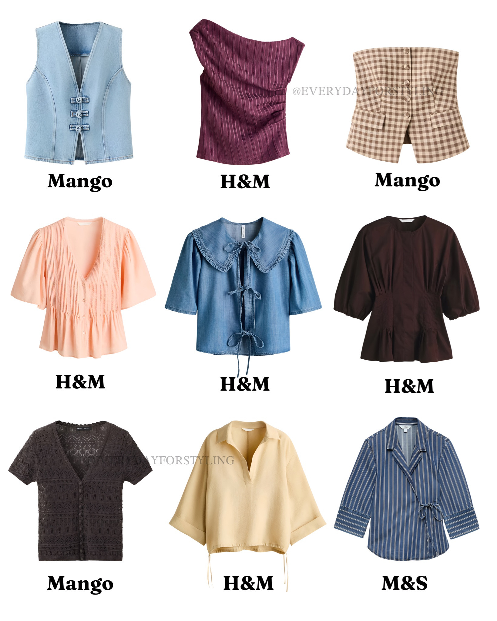 Stop buying random tops—these are the summer styles that make every outfit look effortlessly expensive ☀️

summer tops, summer tops for women, chic summer tops, elevated basics, casual summer outfits, linen summer style, sleeveless tops, tank tops for women, knitted summer tops, cute summer blouses, denim vest outfit, striped knit tops, vacation outfits, European summer style, capsule wardrobe essentials, minimalist fashion, effortless summer style, luxury looking outfits, warm weather fashion, everyday summer wardrobe

#SummerTopsStyle #HMTops #HMNewIn #MangoTops #SummerOutfitsInspo

#LTKSeasonal #LTKTravel #LTKootd