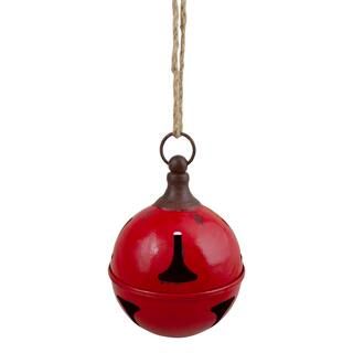 7" Red Metal Jingle Bell Hanging Christmas Decoration | Michaels Stores