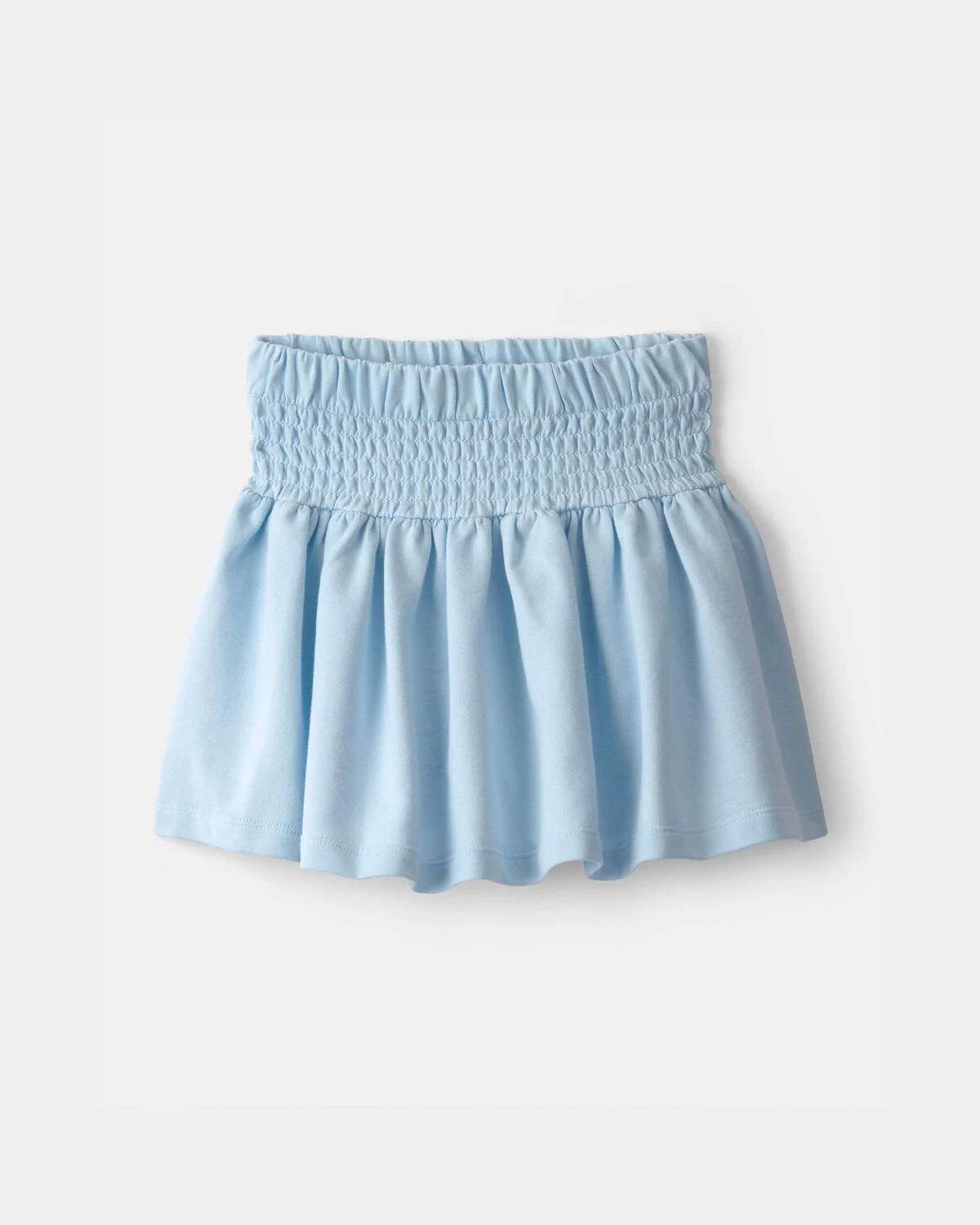 Girls French Terry Smocked Skort - Blue | Carter's | Carter's Inc