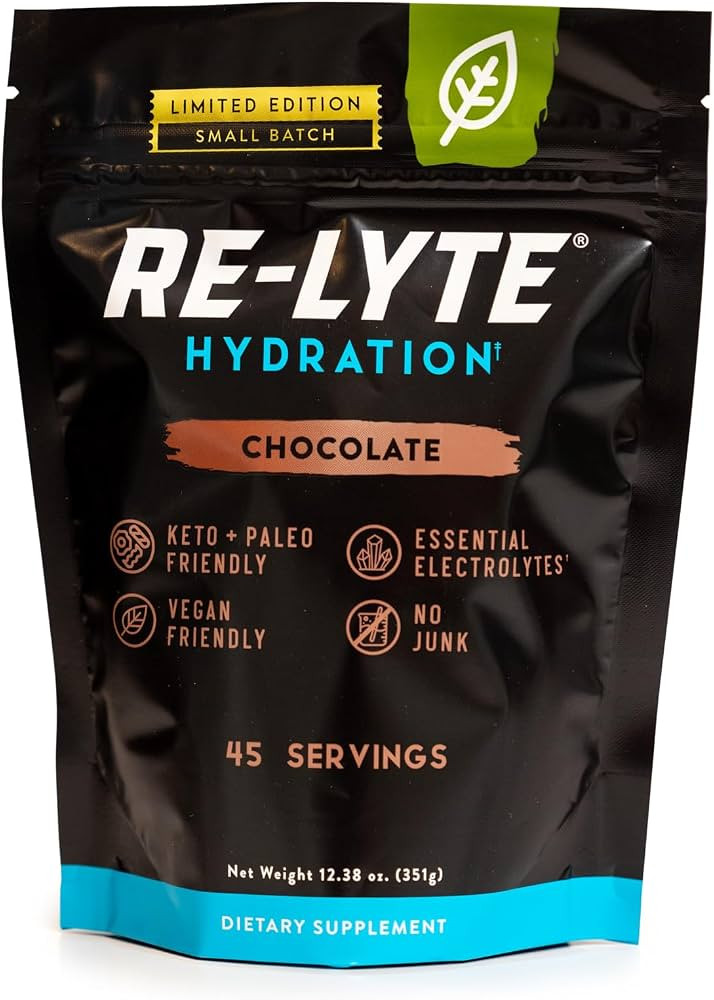 REDMOND Re-Lyte Hydration Electrolyte Powder, No Added Sugar (Chocolate) | Amazon (US)