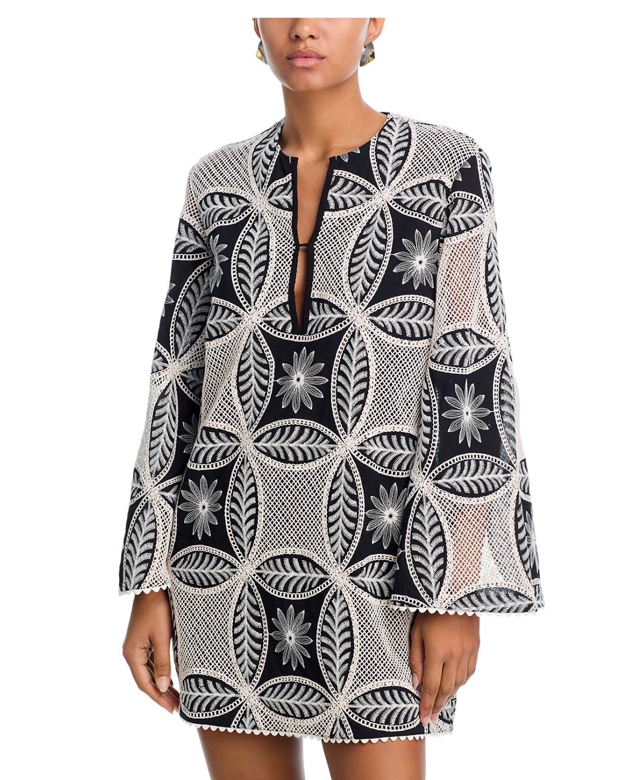 Poupette St. Barth Gia Mini Dress

Split neck
• Long, wide sleeves
• Shift silhouette

#LTKootd #LTKSeasonal #LTKTravel