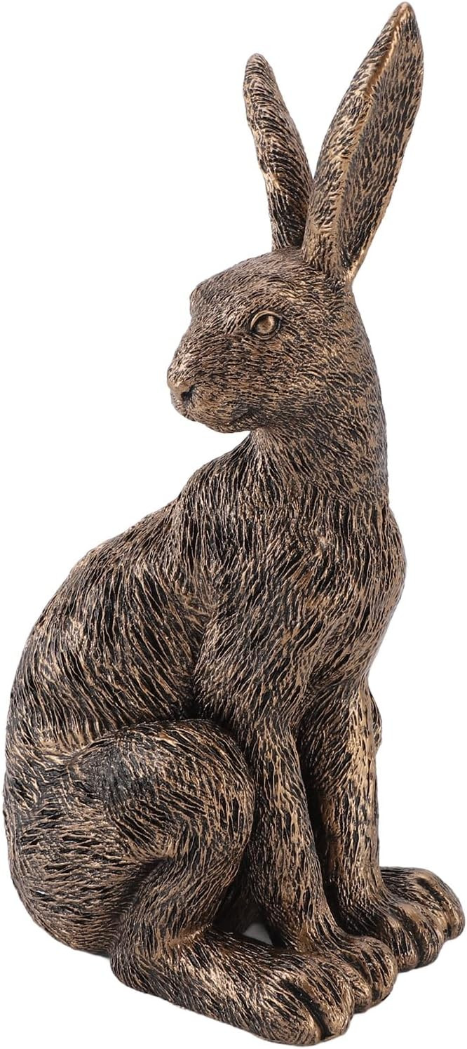 Tyenaza Sitting Rabbit Decor, Antique Resin Animal Collectable Figurine Ornament Realistic Rabbit... | Amazon (US)