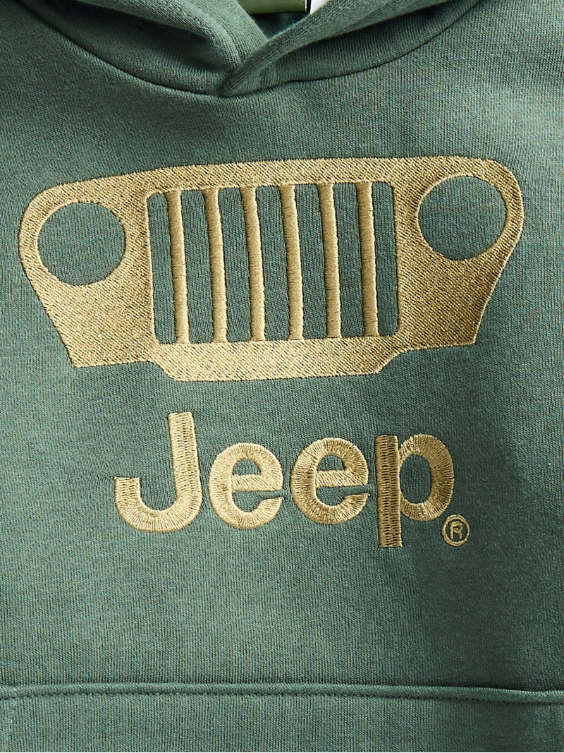 Jeep Boys' Front Back Graphic Fleece Hoodie with Long Sleeves, Size 4-18 | Walmart (US)