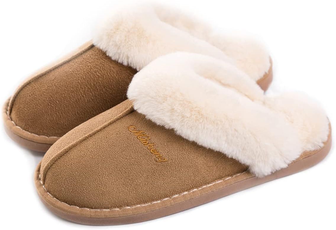 Adorllya House Slippers for Woman Men, Fuzzy Fluffy Memory Foam Slip on House Shoes Anti-Skid Sup... | Amazon (CA)
