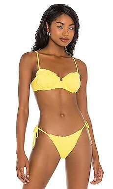 Vix Swimwear Nissi Bikini Top in Light Scales from Revolve.com | Revolve Clothing (Global)