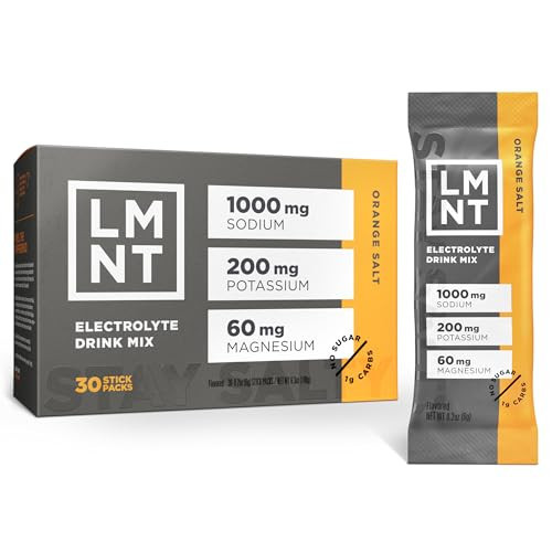LMNT Zero Sugar Electrolytes - Orange Salt | Drink Mix | 30-Count | Amazon (US)
