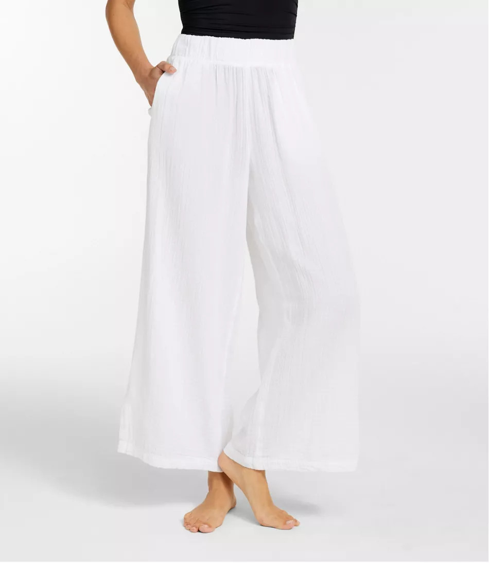 Women's Cloud Gauze Wide-Leg Pants | L.L. Bean