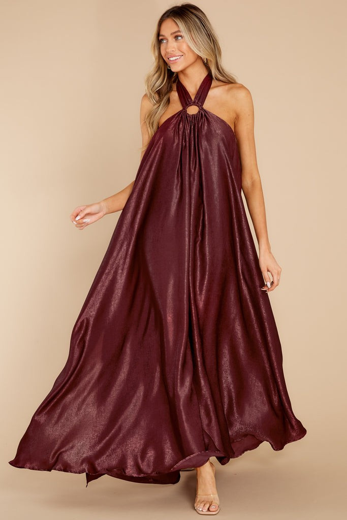 Covered By Love Raspberry Maxi Dress | Red Dress 