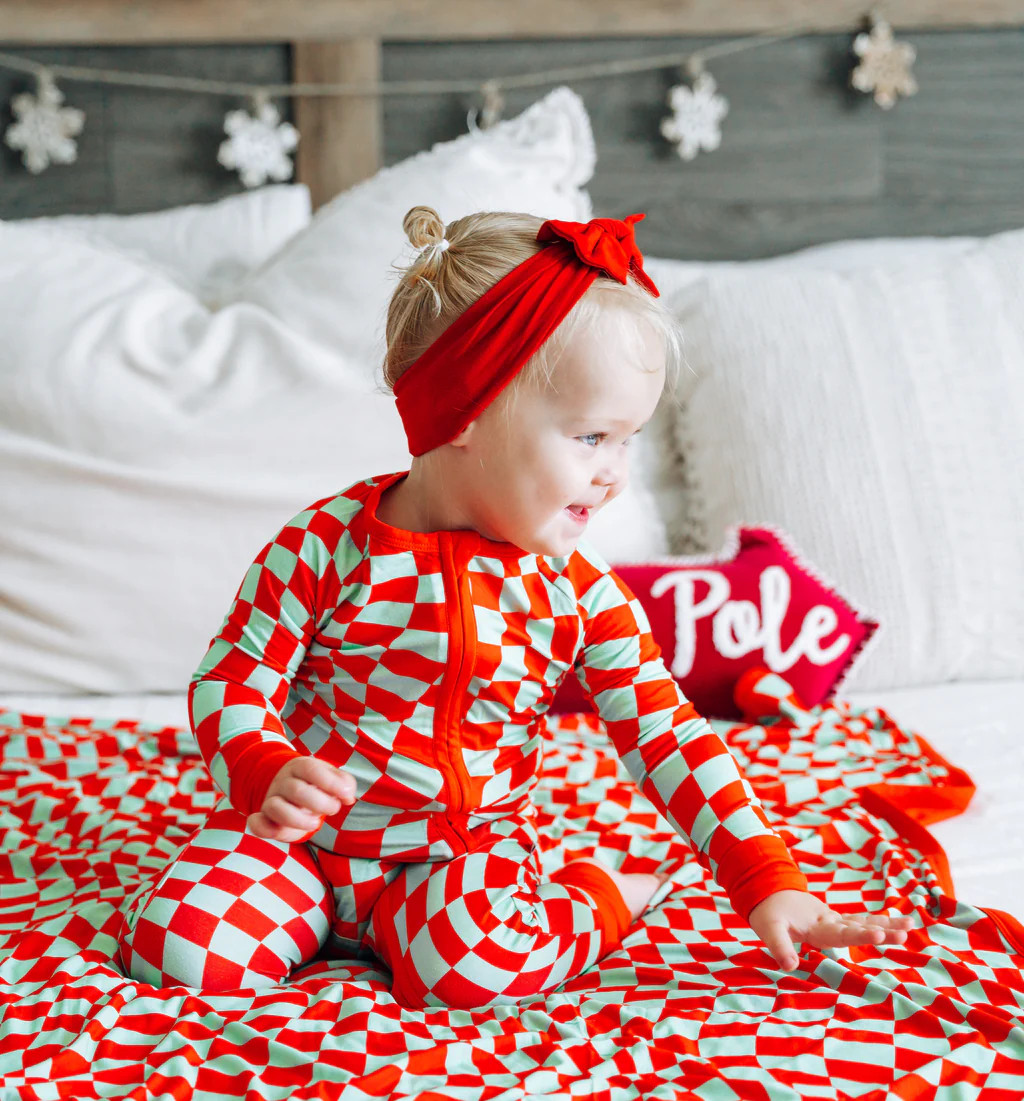 HOLLY JOLLY CHECKS DREAM ROMPER | DREAM BIG LITTLE CO