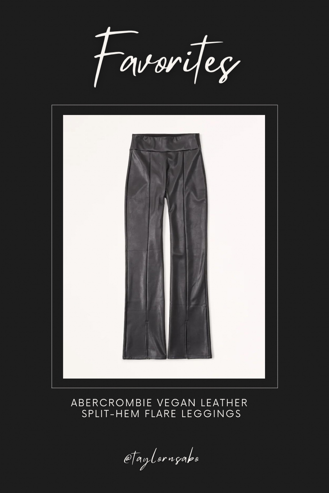 These are pricier, but I think they’re so worth it! The vegan leather is really nice and they squeeze you in the right places. Looove with a black pair of boots!! 

I wear size Small (tts, with some stretch)
#abercrombie #veganleather #flareleggings #flarepants #fallfashion #winterwardrobe 

#LTKHoliday #LTKSeasonal
