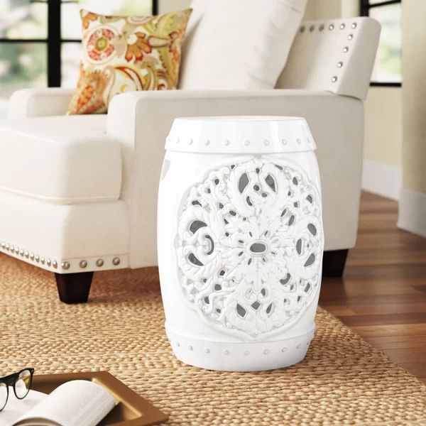 Llaneli 18'' Tall Ceramic Garden Stool | Wayfair North America