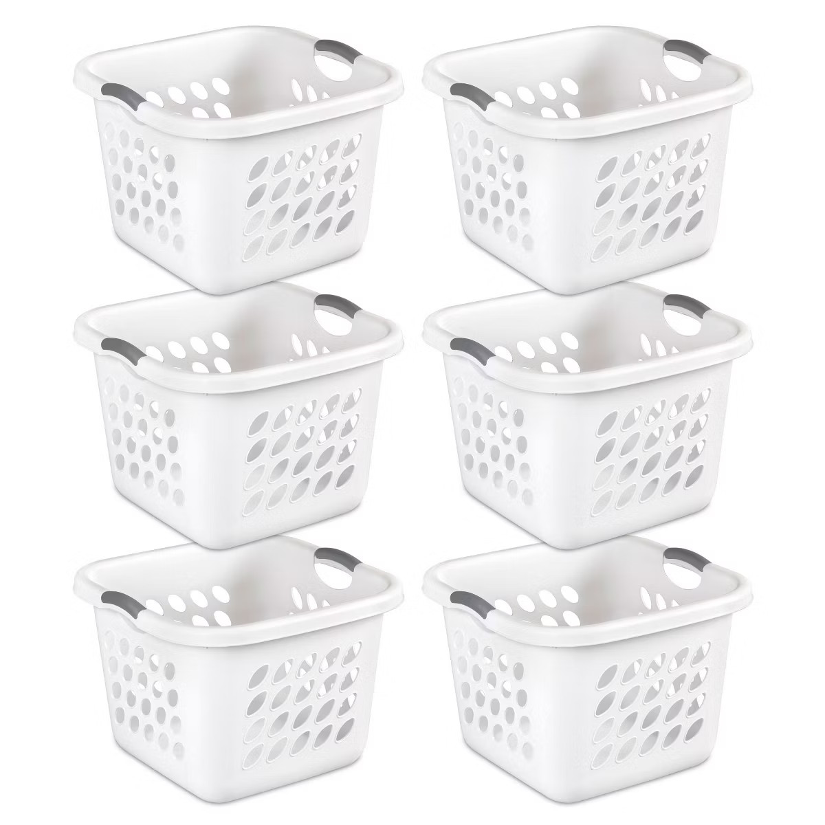 Sterilite Bushel Ultra Square Laundry Basket, Plastic, Comfort Handles to Easily Carry Clothes to... | Target