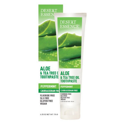 Desert Essence Aloe & Tea Tree Toothpaste Peppermint | Well.ca