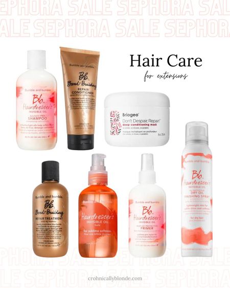 My favorite products to keep my hair extensions looking fresh and healthy ✨

#LTKbeauty #LTKsalealert #LTKBeautySale