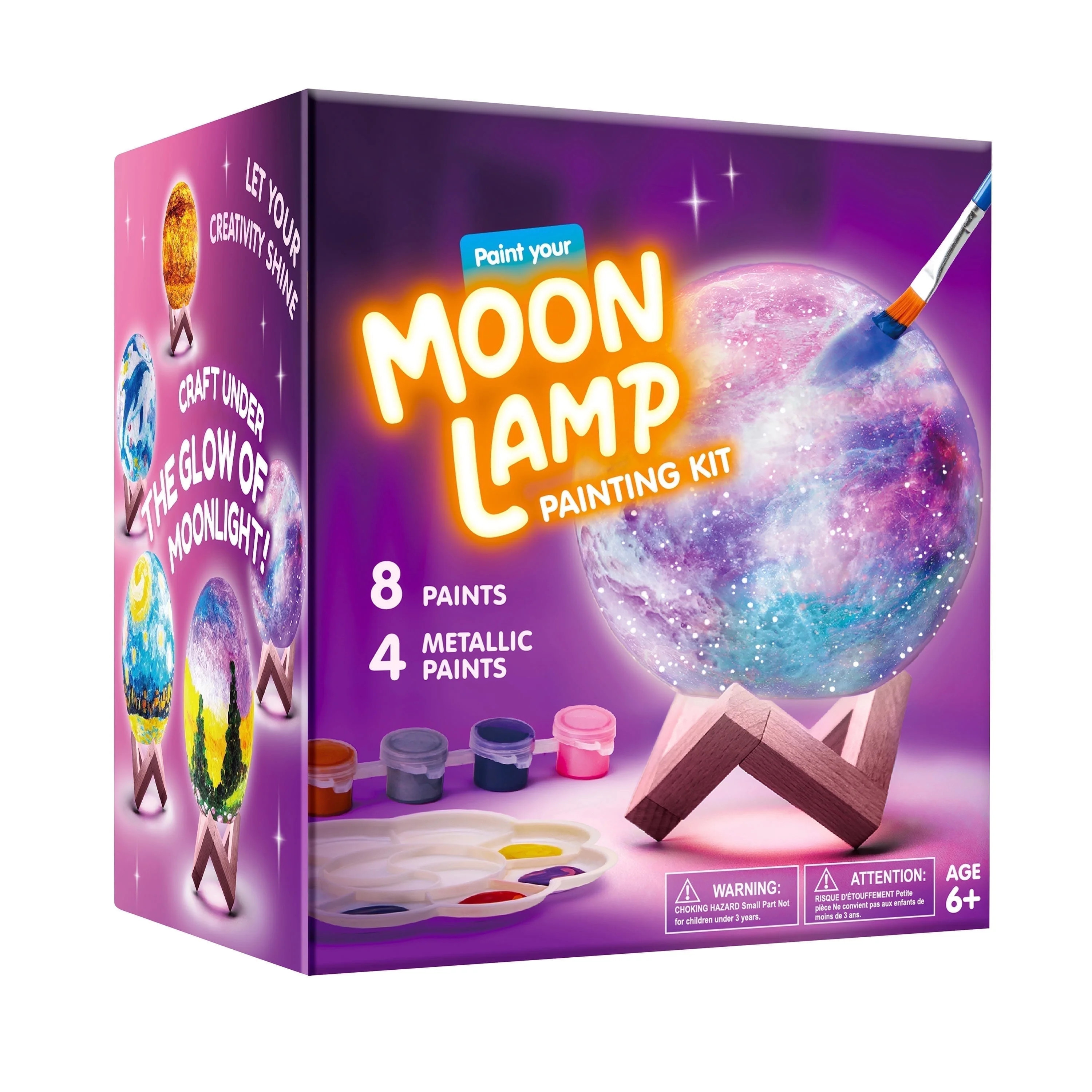 Joyfy DIY 3D Moon Lamp Painting Kit, Paint Your Own Moon light Arts and Crafts Kit for Kids 6 8 1... | Walmart (US)