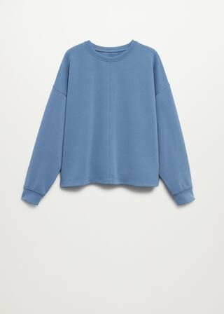 Oversize-Sweatshirt mit Textur | MANGO (DE)