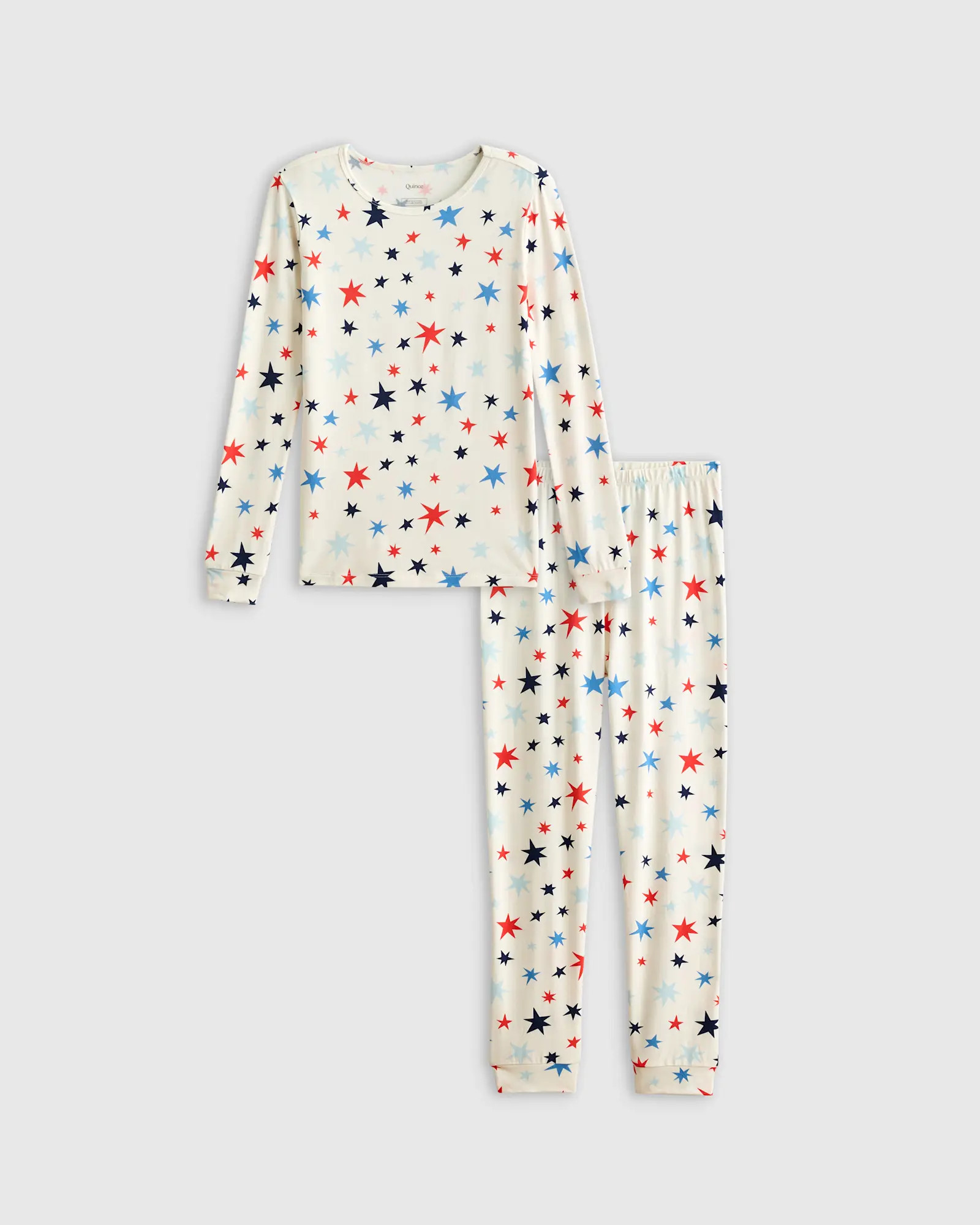 Bamboo Long Sleeve and Pant Pajama Set in Star Burst | Quince