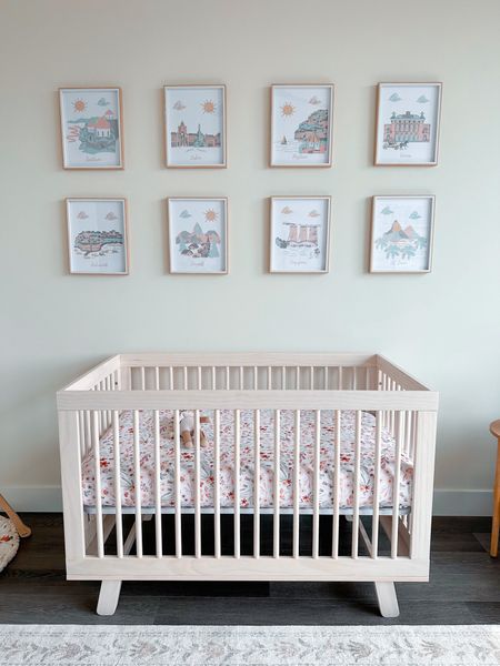 Baby Girl Nursery / Nursery Wall Art / Nursery Wall Decor / Travel Art Decor / Baby Crib

#LTKhome #LTKstyletip #LTKbaby