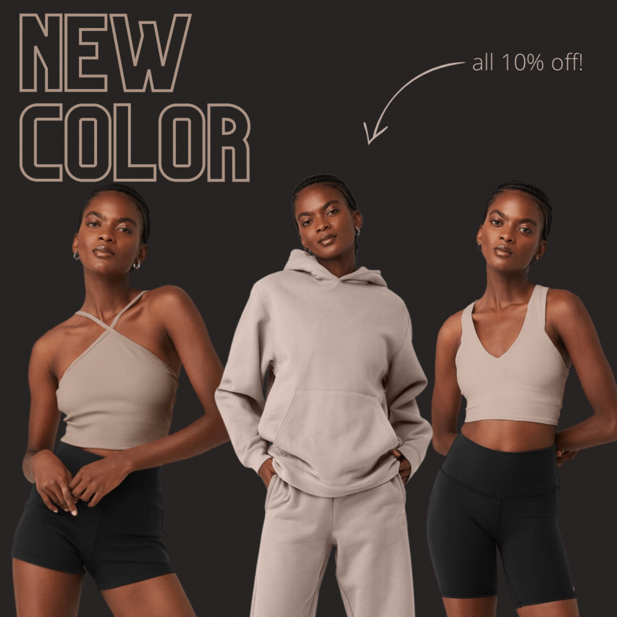 This new color “taupe” is perfect and I want the whole collection! 

Workout gear, loungewear, workout top, sweatshirt set, sweatshirt, sweatpants, sports bra, yoga, running, exercise, fitness, matching set, mocha, lululemon, biker shorts, running shirts, running shorts, pullover, brown, taupe, light brown, alo yoga

#LTKstyletip #LTKSeasonal #LTKfit